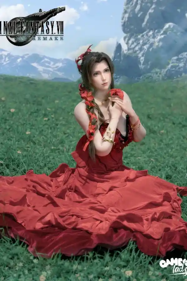 ファイナルファンタジーVII シリコン製セックスドール エアリス 168cm